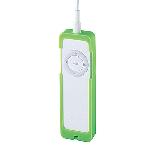 PDA-IPOD8G / シャッフルシリコンプロテクター(グリーン)