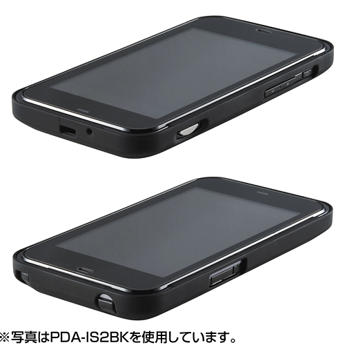 PDA-IS2D / ラバーコーティングハードケース（IS03用・オレンジ）