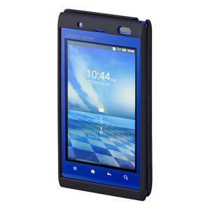 PDA-IS5BK / ラバーコーティングハードケース(au SHARP AQUOS PHONE IS11SH用)