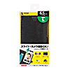 PDA-KS2SPCBK / 汎用スマートフォンケース（手帳タイプ・Lサイズ・ブラック）
