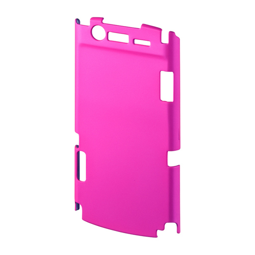 PDA-ME12P / ラバーコーティングハードケース（NTTドコモ NECカシオ MEDIAS ES用・ピンク）