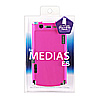 PDA-ME12P / ラバーコーティングハードケース（NTTドコモ NECカシオ MEDIAS ES用・ピンク）