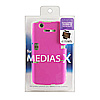 PDA-ME14P / ラバーコーティングハードケース（NTTドコモ NECカシオ MEDIAS X用・ピンク）