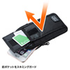 PDA-MGSG3BK スキミング防止ポケット付きマルチガジェットケース(L) PDA-MGSG3BK / スキミング防止ポケット付きマルチガジェットケース(L)