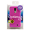 PDA-OP2P / ラバーコーティングハードケース（NTTドコモ Optimus LTE L-01D用・ピンク）
