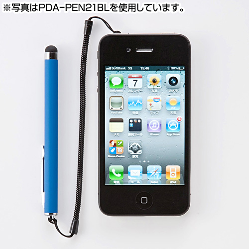 PDA-PEN21BK / iPad・iPhone4用タッチペン（ブラック）