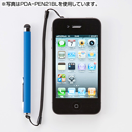PDA-PEN21R / iPad・iPhone4用タッチペン（レッド）