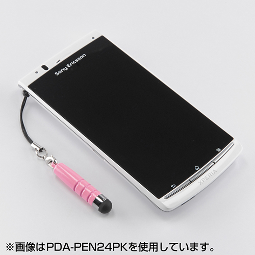 PDA-PEN24BK / スマートフォン＆タブレット用タッチペン（ブラック）