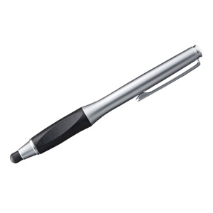 PDA-PEN37SV / 交換用先端ゴム5個入りタッチペン(シルバー)
