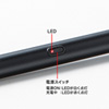 PDA-PEN42BK / 充電式極細タッチペン（ブラック）