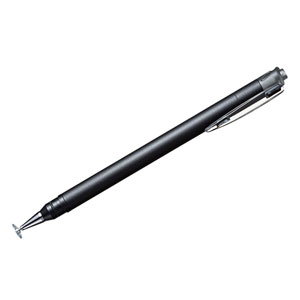 PDA-PEN44BK / ディスクタイプ&シリコンゴムタッチペン(ブラック)