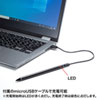 PDA-PEN46BK 充電式極細タッチペン(ブラック) PDA-PEN46BK / 充電式極細タッチペン(ブラック)