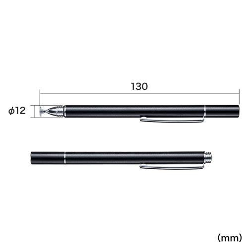 PDA-PEN49BK / ディスクタイプタッチペン（ブラック）