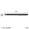 PDA-PEN54BK シリコンゴムタッチペン(ブラック・先端直径6mm) PDA-PEN54BK / シリコンゴムタッチペン(ブラック・先端直径6mm)