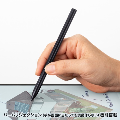 PDA-PEN57BK / Microsoft Surface専用充電式極細タッチペン（ブラック）