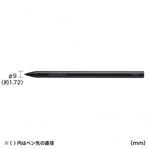 PDA-PEN57BK / Microsoft Surface専用充電式極細タッチペン（ブラック）