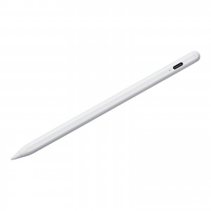 PDA-PEN58W / ハイブリッド充電式極細タッチペン(ホワイト)