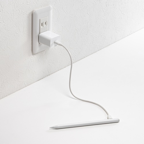 PDA-PEN60W / Apple iPad専用充電式極細タッチペン（ホワイト）