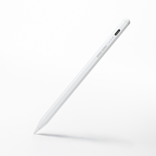 PDA-PEN60W / Apple iPad専用充電式極細タッチペン（ホワイト）