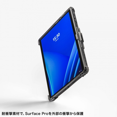 PDA-SF12BK / Surface Pro 第11世代/10/9用耐衝撃ケース（ショルダーベルト付き）