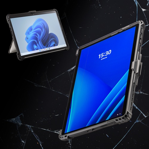 PDA-SF12BK / Surface Pro 第11世代/10/9用耐衝撃ケース（ショルダーベルト付き）