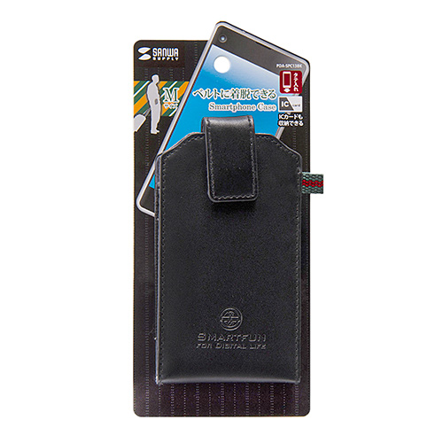 PDA-SPC13BK / スマートフォンケース（M・ブラック）