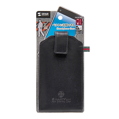 PDA-SPC14BK / スマートフォンケース（L・ブラック）