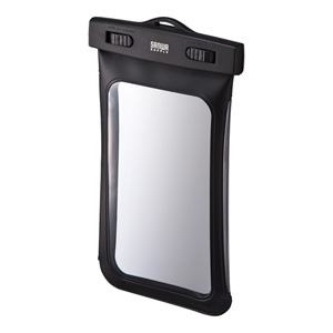 PDA-SPCWP2BK / スマートフォン防水ケース(ブラック)