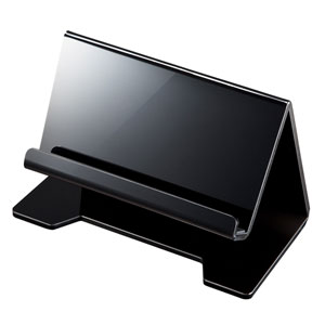 PDA-STN13BK / タブレット・スマートフォン用デスクトップスタンド(ブラック)