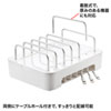 PDA-STN21WN / タブレット・スマートフォン用スタンド（充電器収納タイプ）