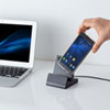 PDA-STN28BK マグネット着脱式充電クレードルスタンド PDA-STN28BK / マグネット着脱式充電クレードルスタンド