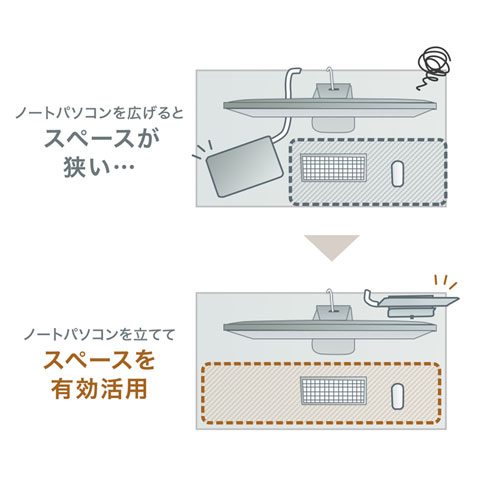 PDA-STN31S / ノートパソコン用アルミスタンド（縦置きタイプ）