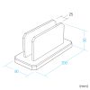 PDA-STN32BKN ノートパソコン用アクリルスタンド(縦置きタイプ) PDA-STN32BKN / ノートパソコン用アクリルスタンド(縦置きタイプ)