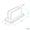 PDA-STN32BK ノートパソコン用アクリルスタンド(縦置きタイプ) PDA-STN32BK / ノートパソコン用アクリルスタンド(縦置きタイプ)