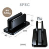 PDA-STN32BK ノートパソコン用アクリルスタンド(縦置きタイプ) PDA-STN32BK / ノートパソコン用アクリルスタンド(縦置きタイプ)