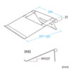 PDA-STN34S / ノートパソコン用アルミスタンド（平置きタイプ）