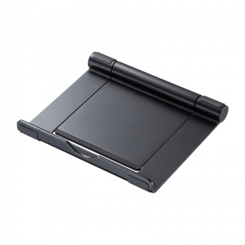 PDA-STN35BK / タブレット用アルミスタンド（ブラック）