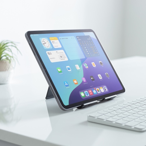 PDA-STN35BK / タブレット用アルミスタンド（ブラック）