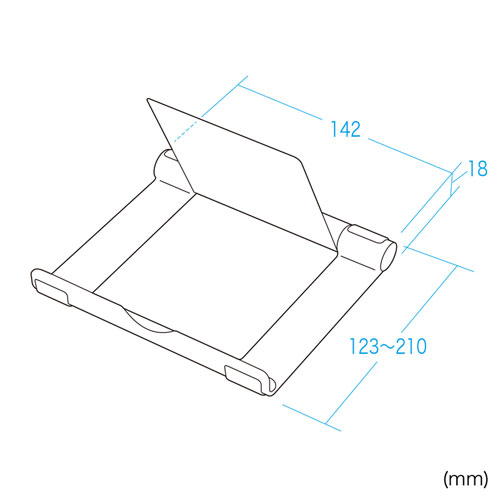 PDA-STN35S / タブレット用アルミスタンド