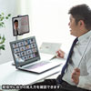 PDA-STN46BK タブレット・スマートフォン用伸縮アームスタンド(高さ調節タイプ) PDA-STN46BK / タブレット・スマートフォン用伸縮アームスタンド(高さ調節タイプ)