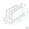 PDA-STN47BK ノートパソコン用アクリルスタンド(2台収納・縦置きタイプ) PDA-STN47BK / ノートパソコン用アクリルスタンド(2台収納・縦置きタイプ)