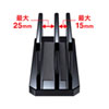 PDA-STN47BK ノートパソコン用アクリルスタンド(2台収納・縦置きタイプ) PDA-STN47BK / ノートパソコン用アクリルスタンド(2台収納・縦置きタイプ)