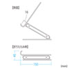 PDA-STN49S / タブレット用アルミスタンド（角度・高さ調整タイプ）