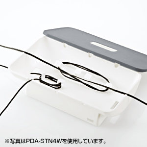 PDA-STN4BK / 携帯電話・iPhone・iPod用ケーブル収納ボックス（ブラック）