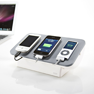 PDA-STN4W / 携帯電話・iPhone・iPod用ケーブル収納ボックス（ホワイト）