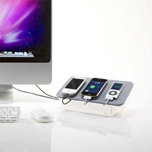 PDA-STN5W / 携帯電話・iPhone・iPod用充電ステーション（ホワイト）