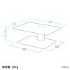 PDA-STN66BK / 卓上スタンド（高さ調整・1本支柱タイプ）