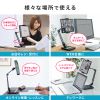 PDA-STN67BK タブレット用アームスタンド(ペントレー付き) PDA-STN67BK / タブレット用アームスタンド(ペントレー付き)
