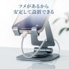 PDA-STN79GY / スマートフォンスタンド（回転式・アルミ素材）