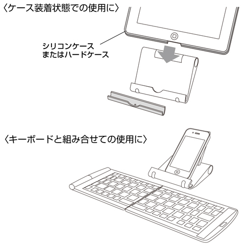 PDA-STN7BK / iPadスタンド（ブラック）